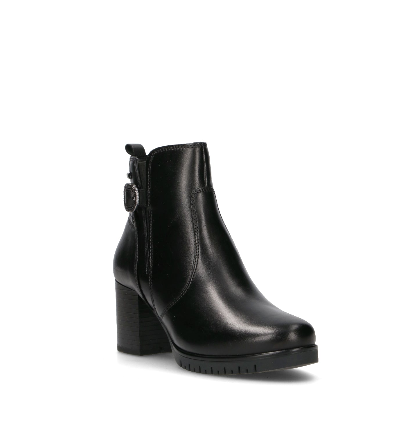 VALLEVERDE Tronchetto donna nero in pelle