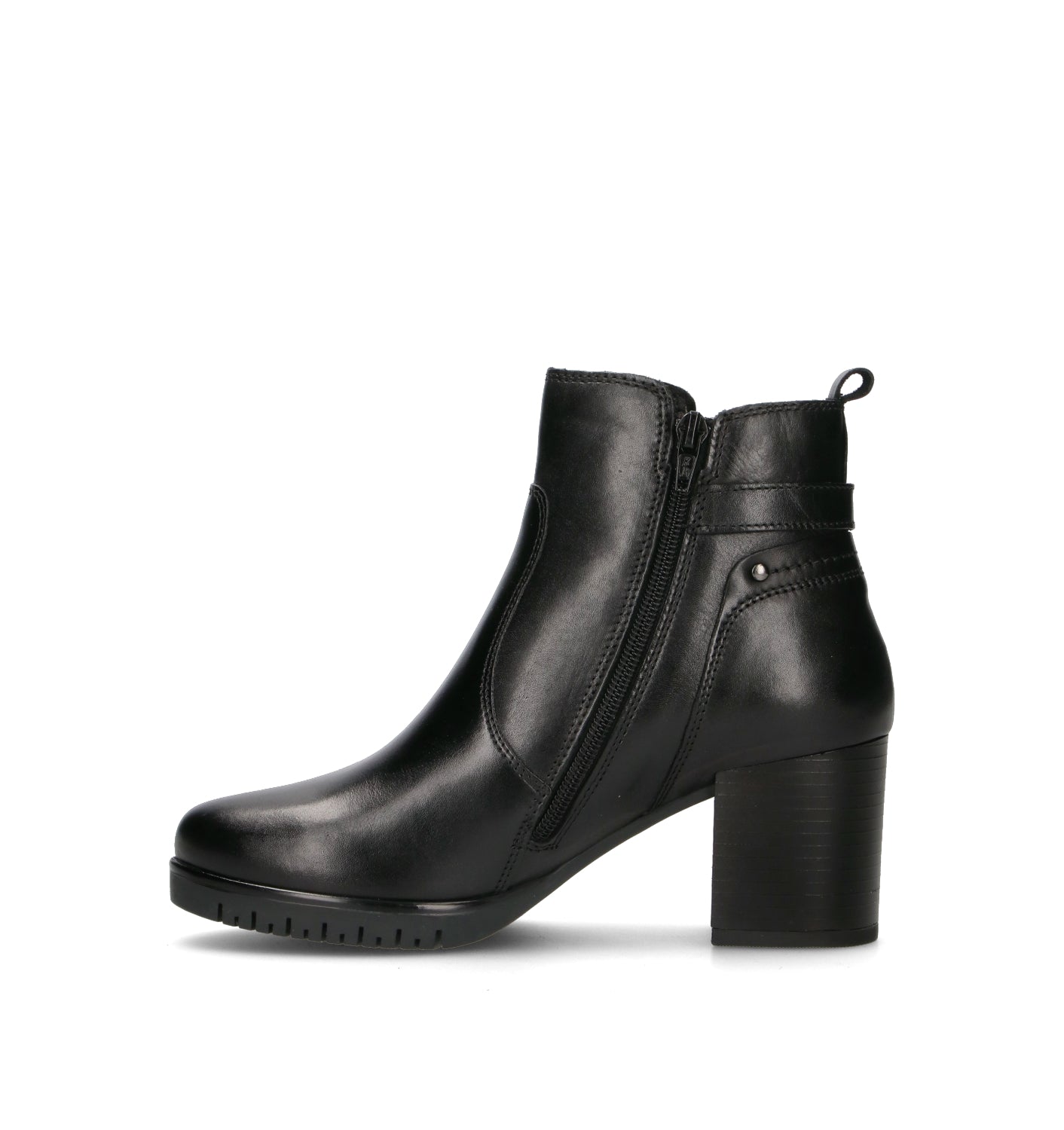 VALLEVERDE Tronchetto donna nero in pelle