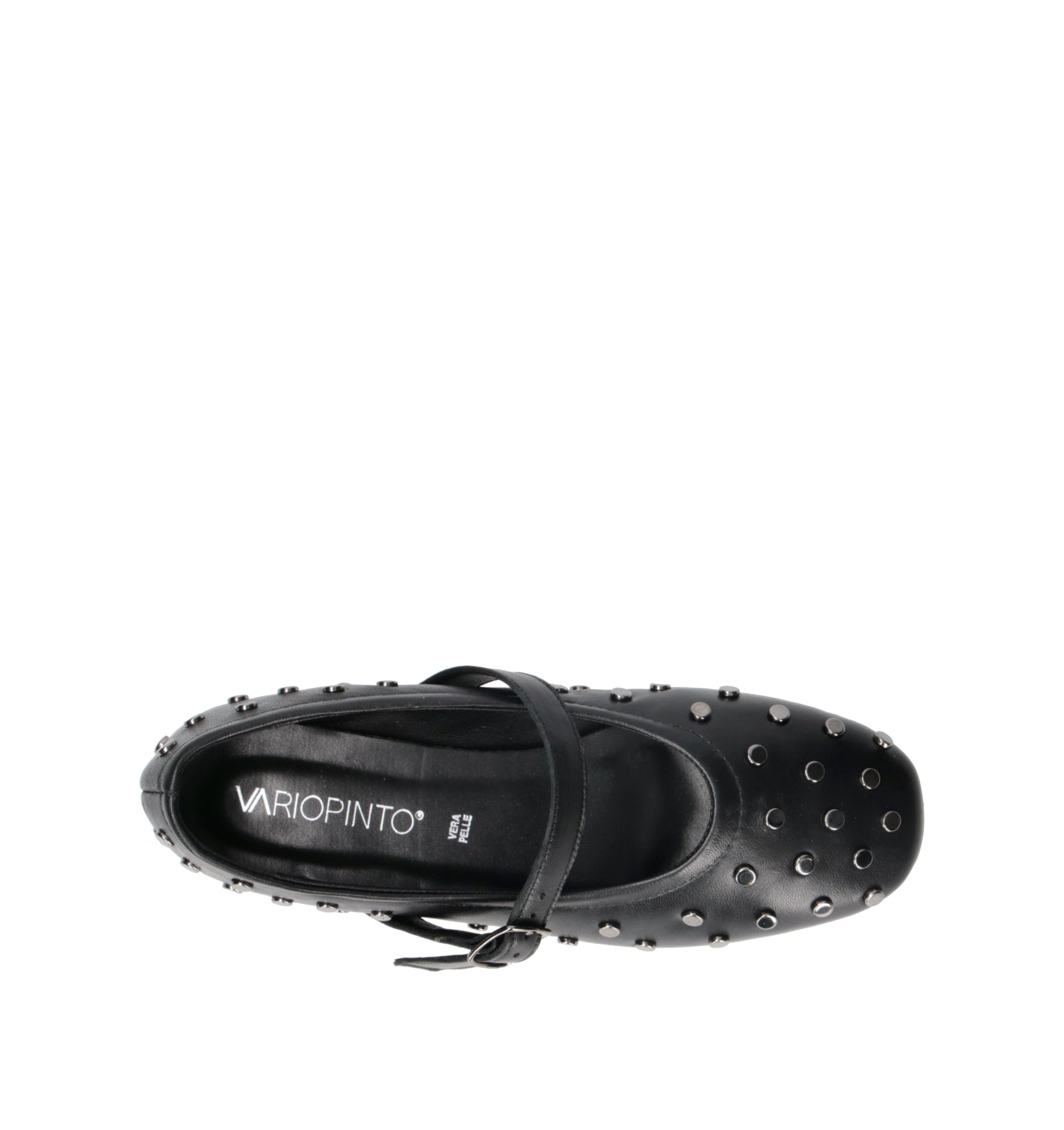 VARIOPINTO Ballerina donna nero in pelle