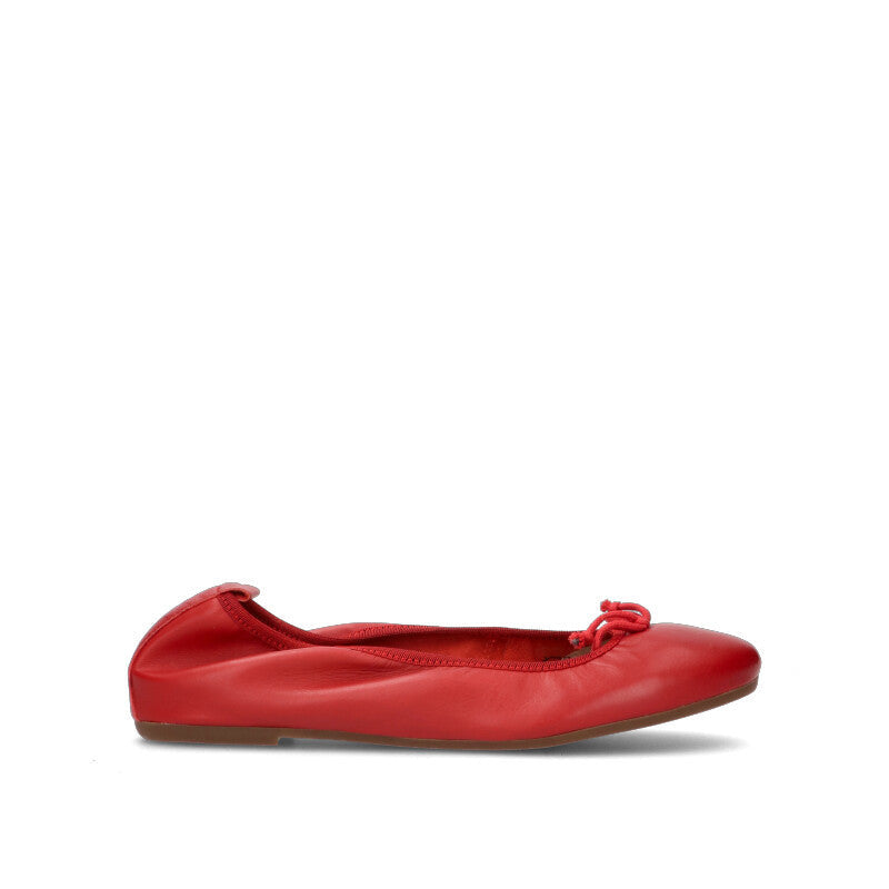 VARIOPINTO Ballerina donna rossa in pelle