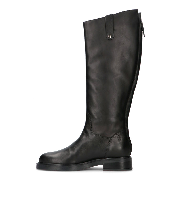 VARIOPINTO Stivale donna nero in pelle