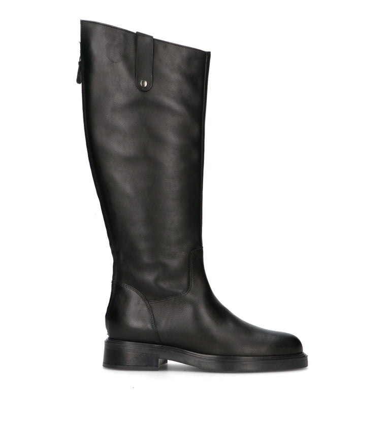 VARIOPINTO Stivale donna nero in pelle