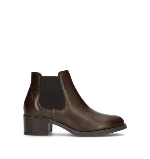 VARIOPINTO Tronchetto donna moca in pelle