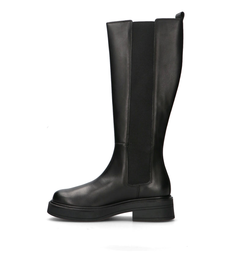 VARIOPINTO Stivale donna nero in pelle