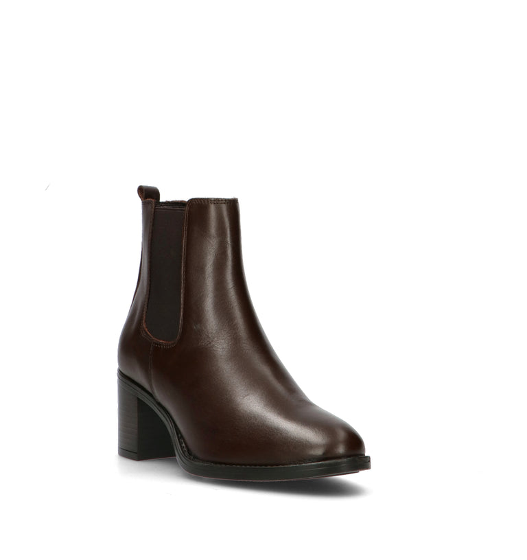 VARIOPINTO Tronchetto donna moca in pelle