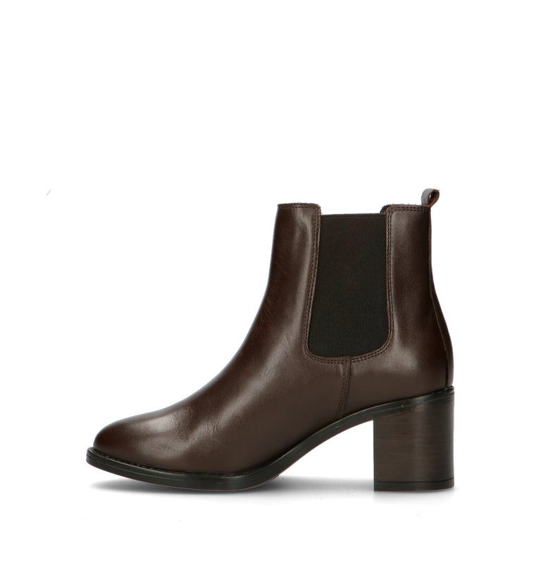 VARIOPINTO Tronchetto donna moca in pelle