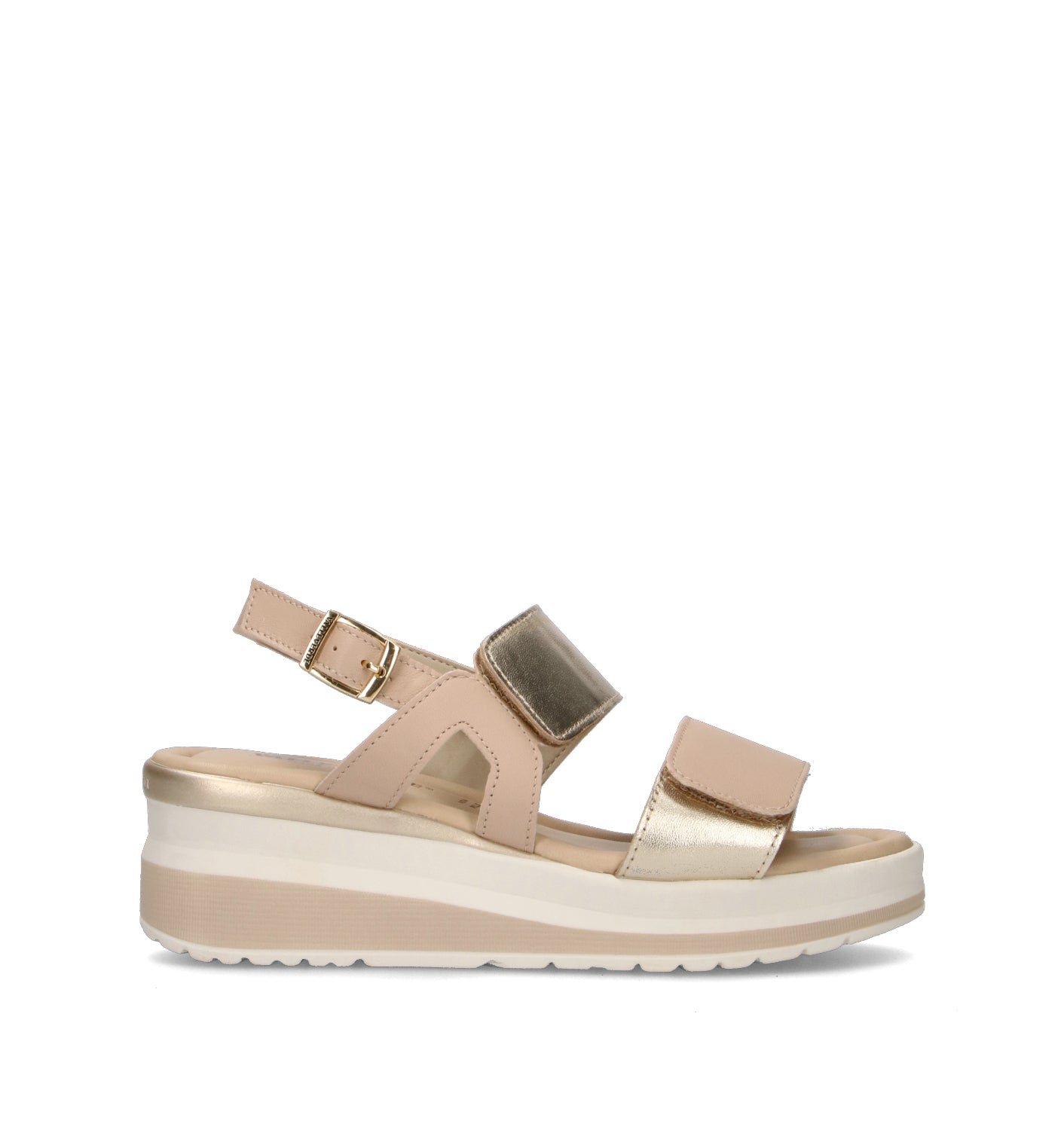 VALLEVERDE Sandalo donna platino in pelle