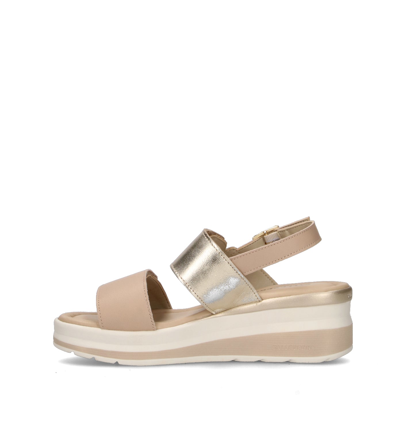 VALLEVERDE Sandalo donna platino in pelle