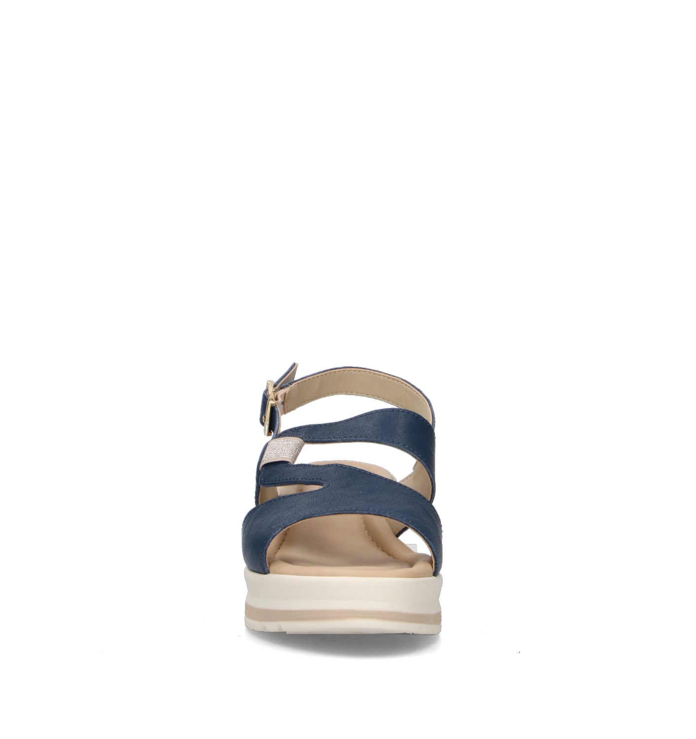 VALLEVERDE Sandalo donna blu in pelle