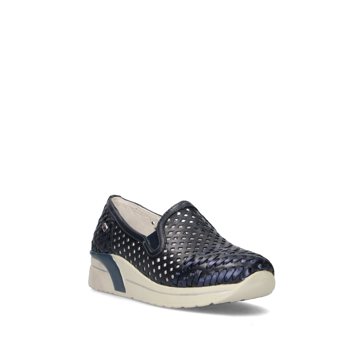 VALLEVERDE Mocassino donna blu in pelle