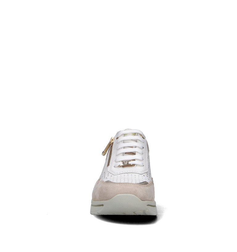 VALLEVERDE Sneaker donna bianca in pelle