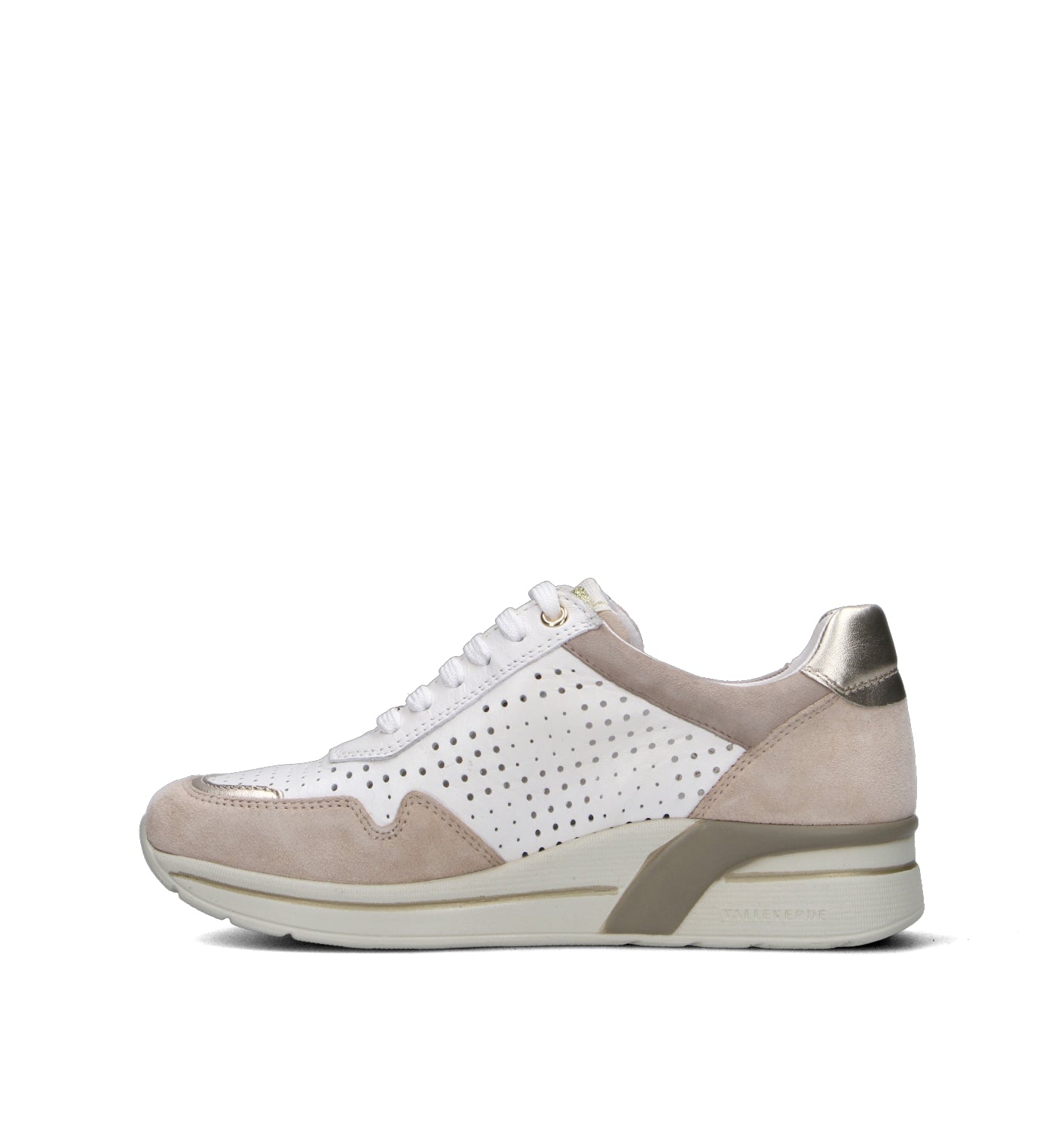VALLEVERDE Sneaker donna bianca in pelle
