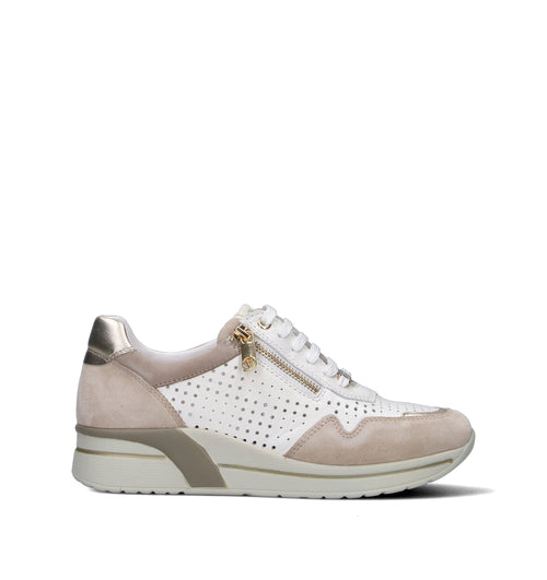 VALLEVERDE Sneaker donna bianca in pelle