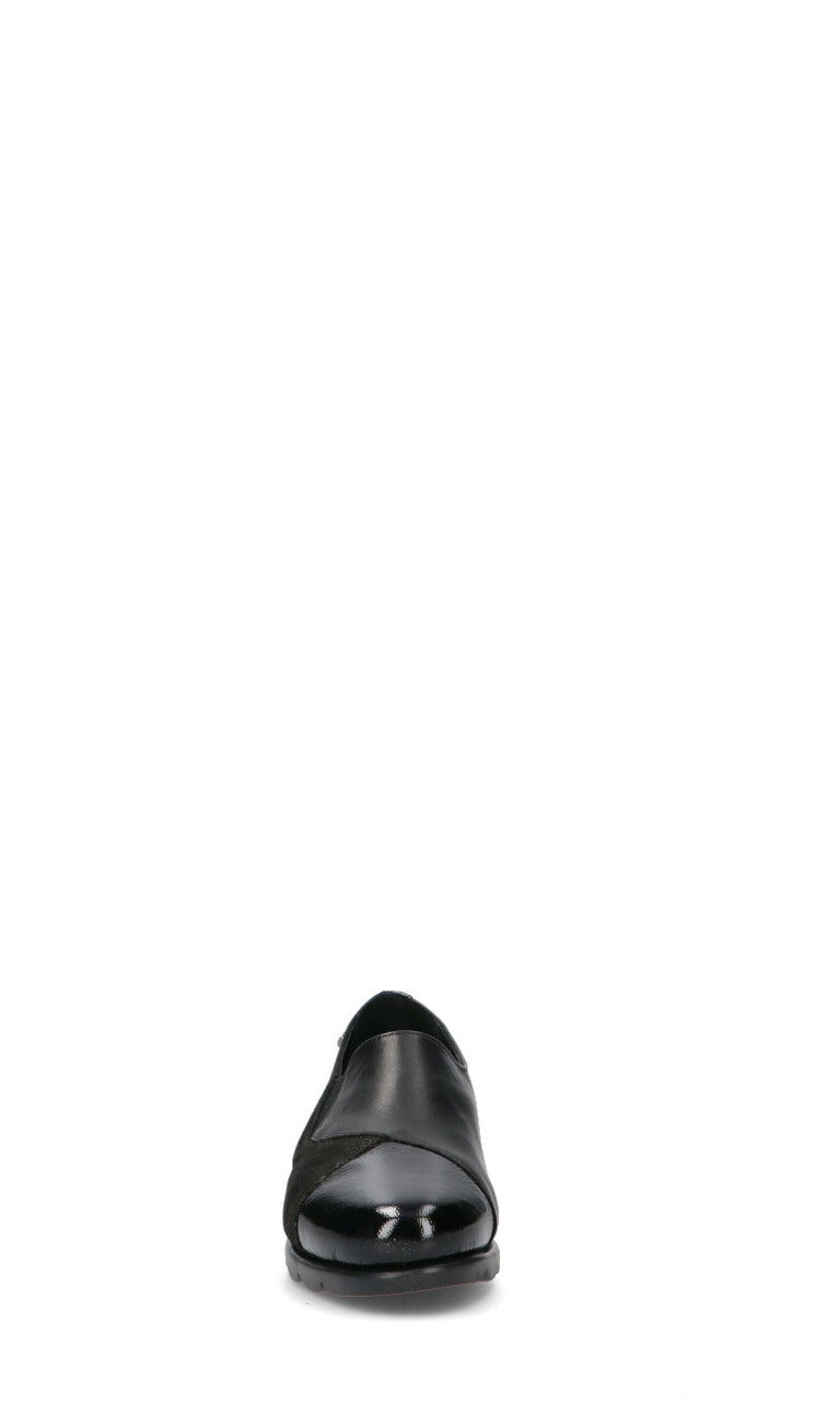 VALLEVERDE Mocassino comfort donna nero in pelle