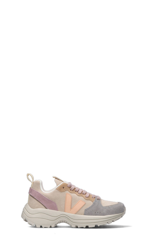 VEJA Sneaker donna beige/rosa in suede
