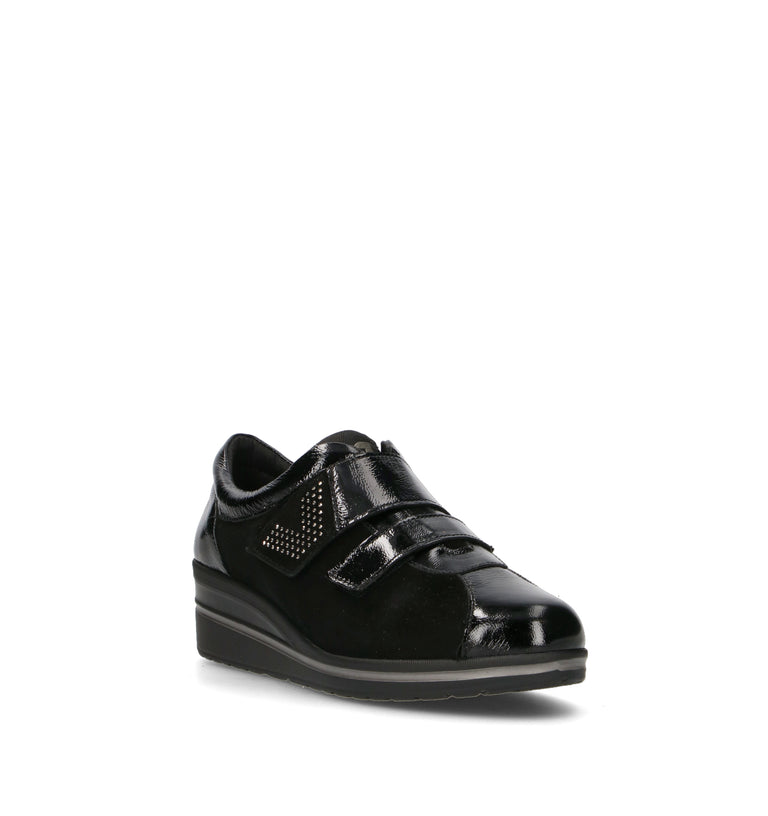 VALLEVERDE Scarpa comfort donna nera in suede