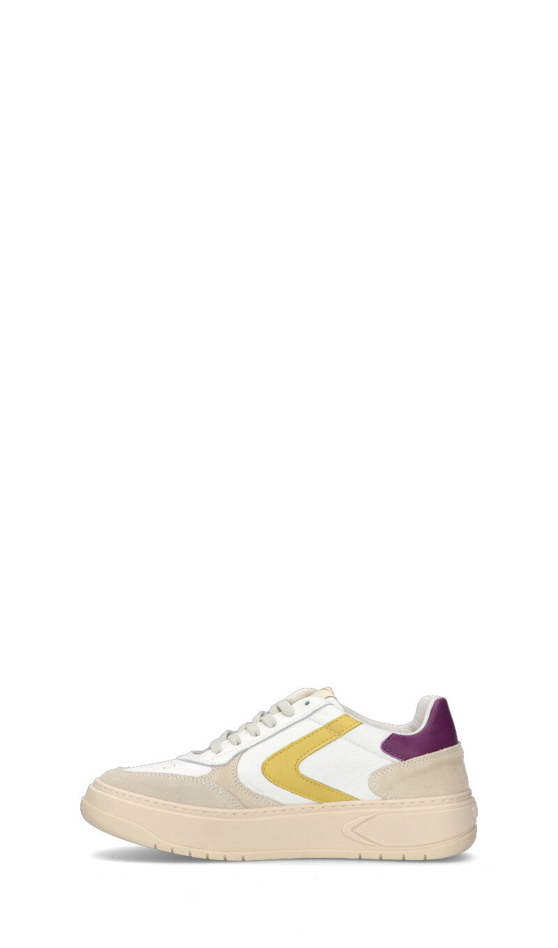 VALSPORT HYPE Sneaker donna bianca/gialla in pelle