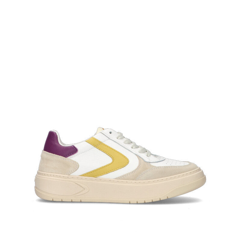 VALSPORT HYPE Sneaker donna bianca/gialla in pelle