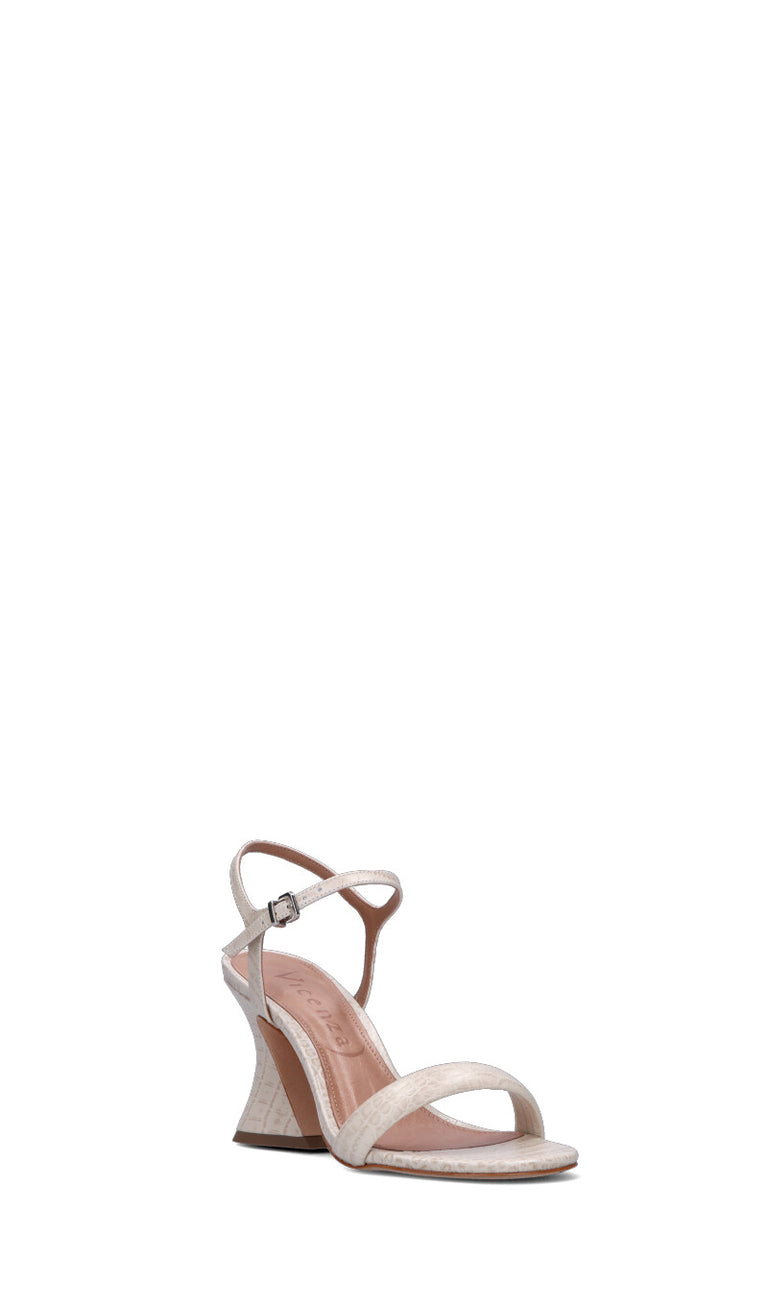 VICENZA Sandalo donna bianco in pelle