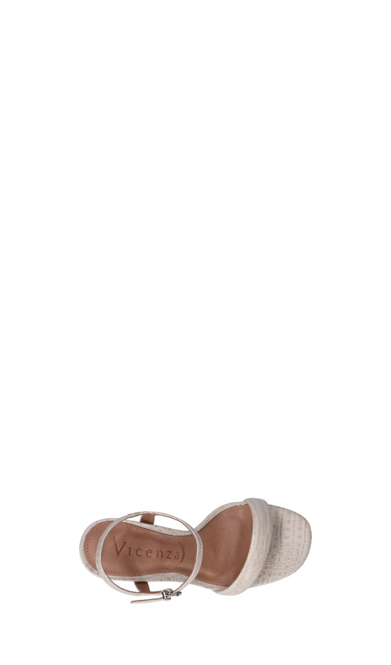 VICENZA Sandalo donna bianco in pelle
