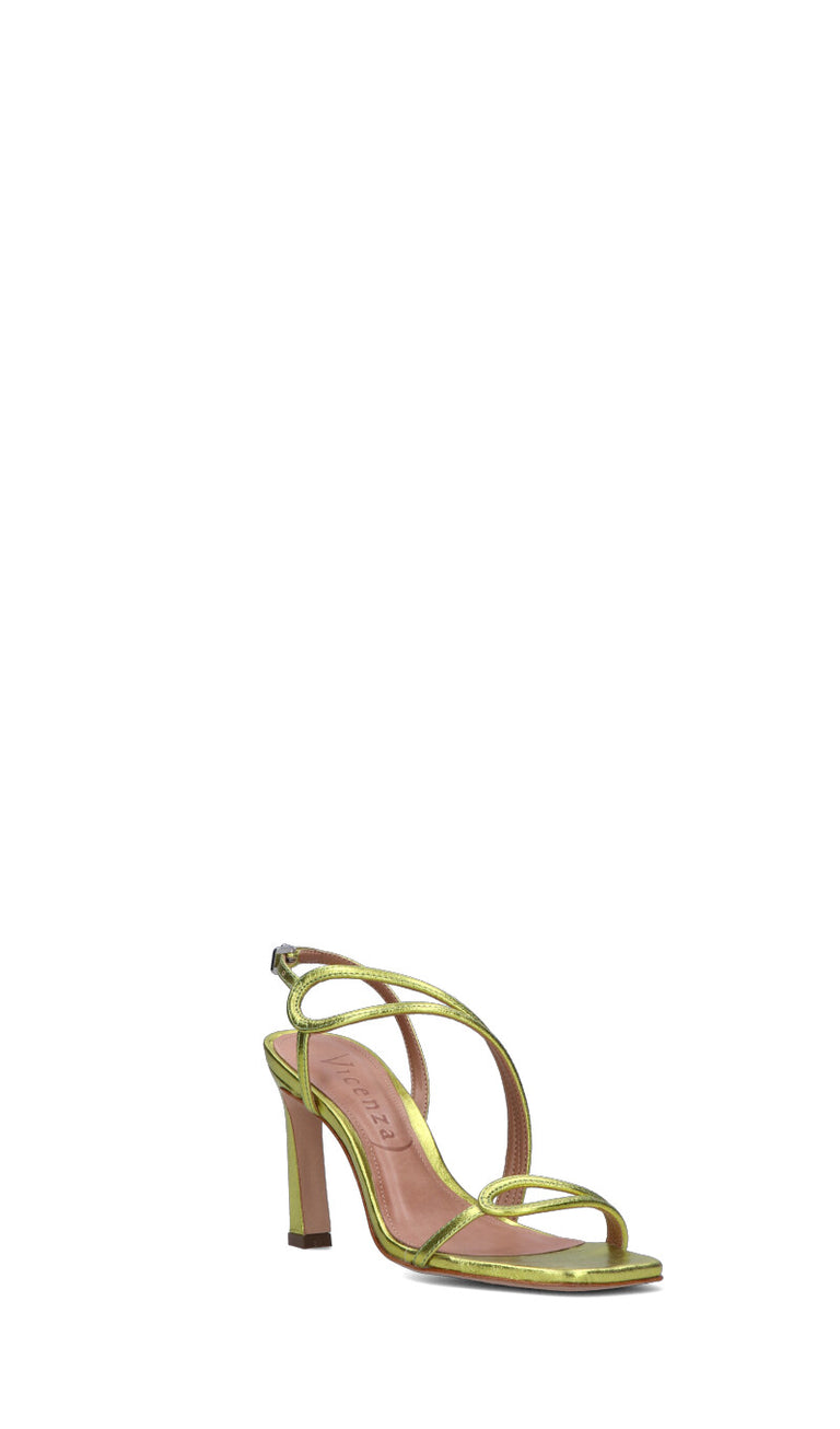 VICENZA Sandalo donna verde in pelle
