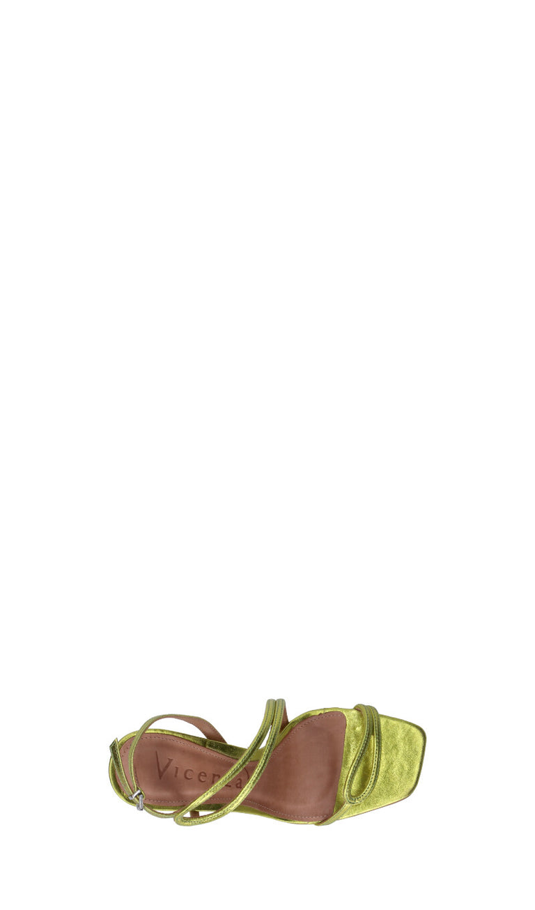 VICENZA Sandalo donna verde in pelle