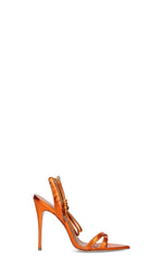 VICENZA Sandalo donna arancio in pelle