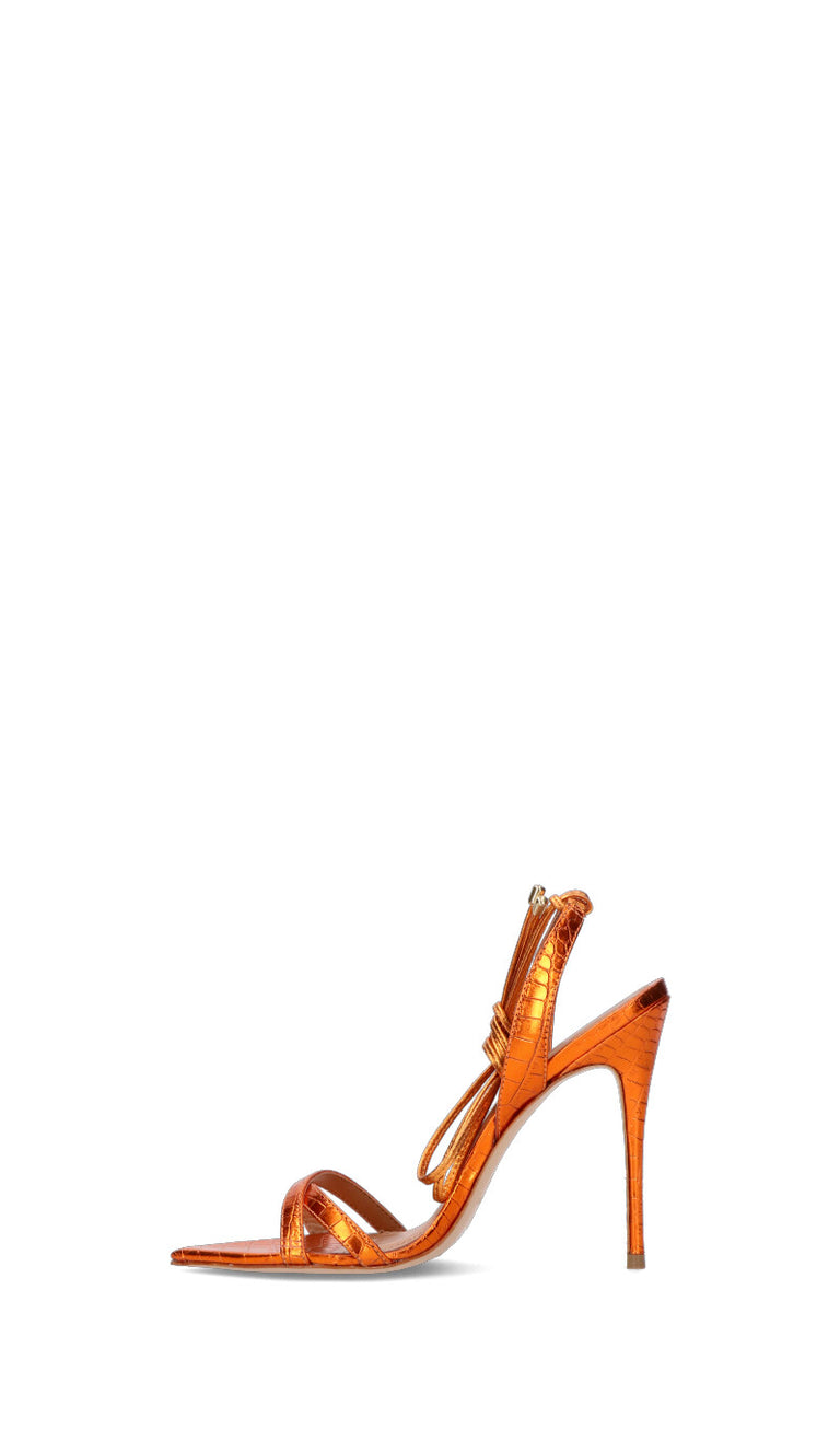 VICENZA Sandalo donna arancio in pelle