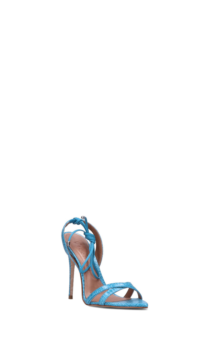 VICENZA Sandalo donna azzurro in pelle