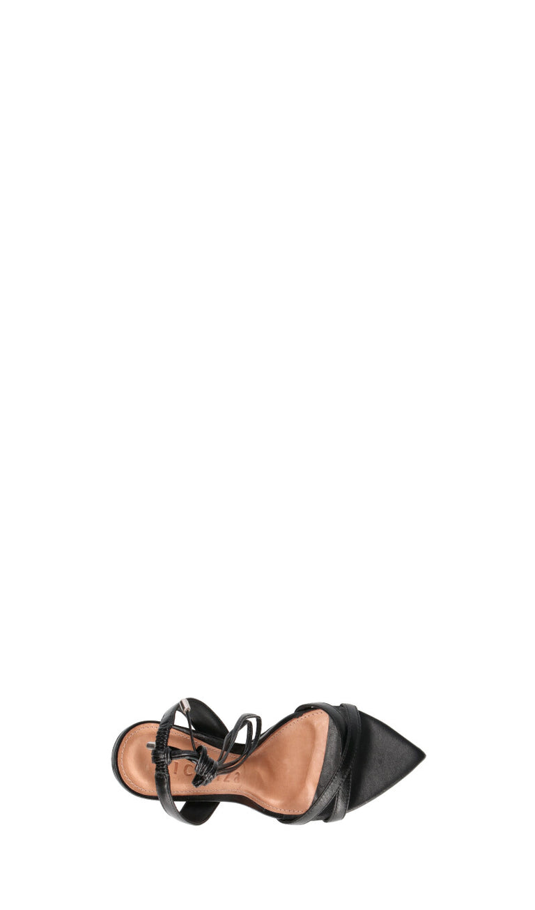 VICENZA Sandalo donna nero in pelle