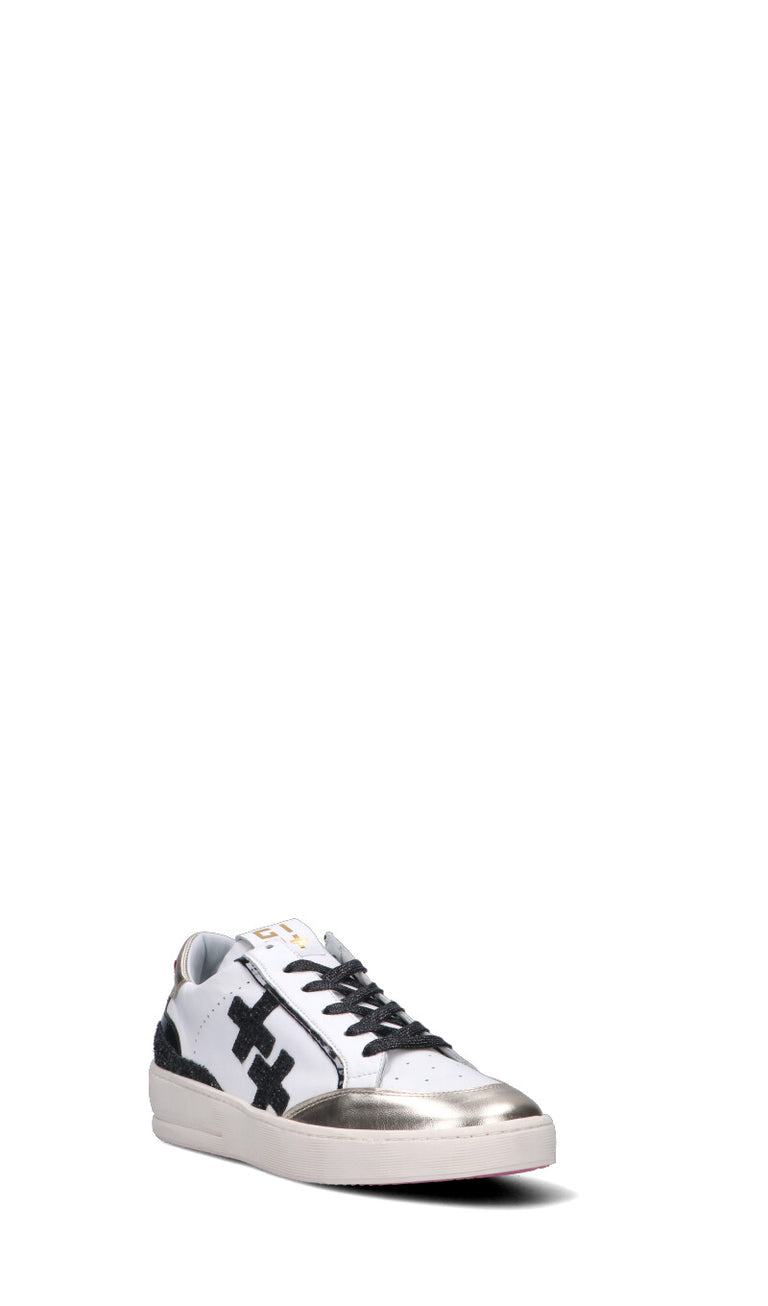 GIO+ Sneaker donna bianca/nera in pelle