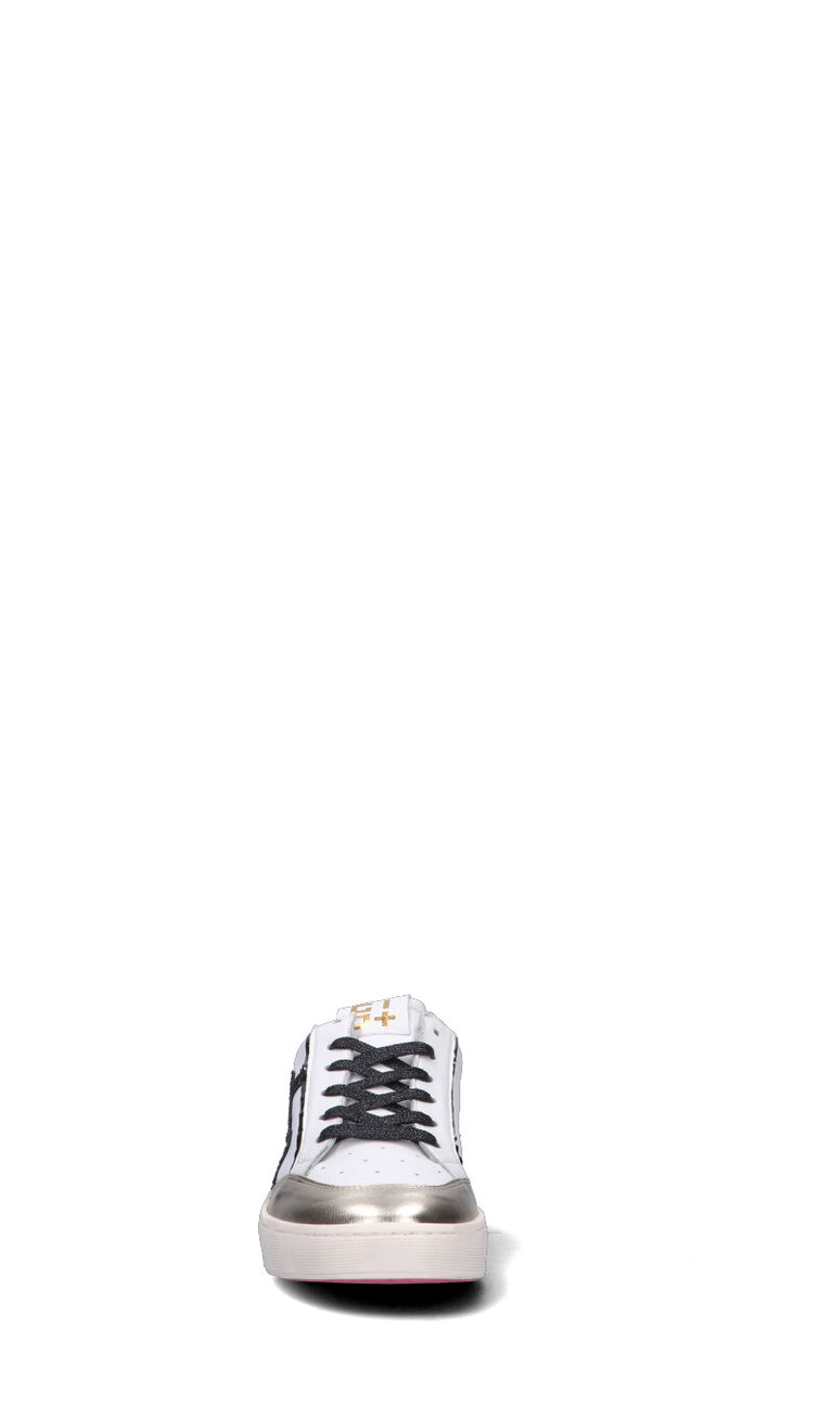 GIO+ Sneaker donna bianca/nera in pelle