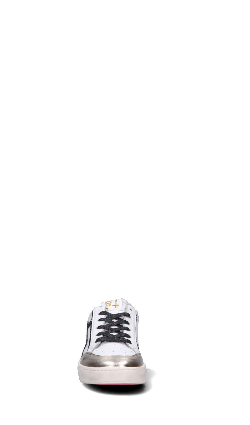 GIO+ Sneaker donna bianca/nera in pelle