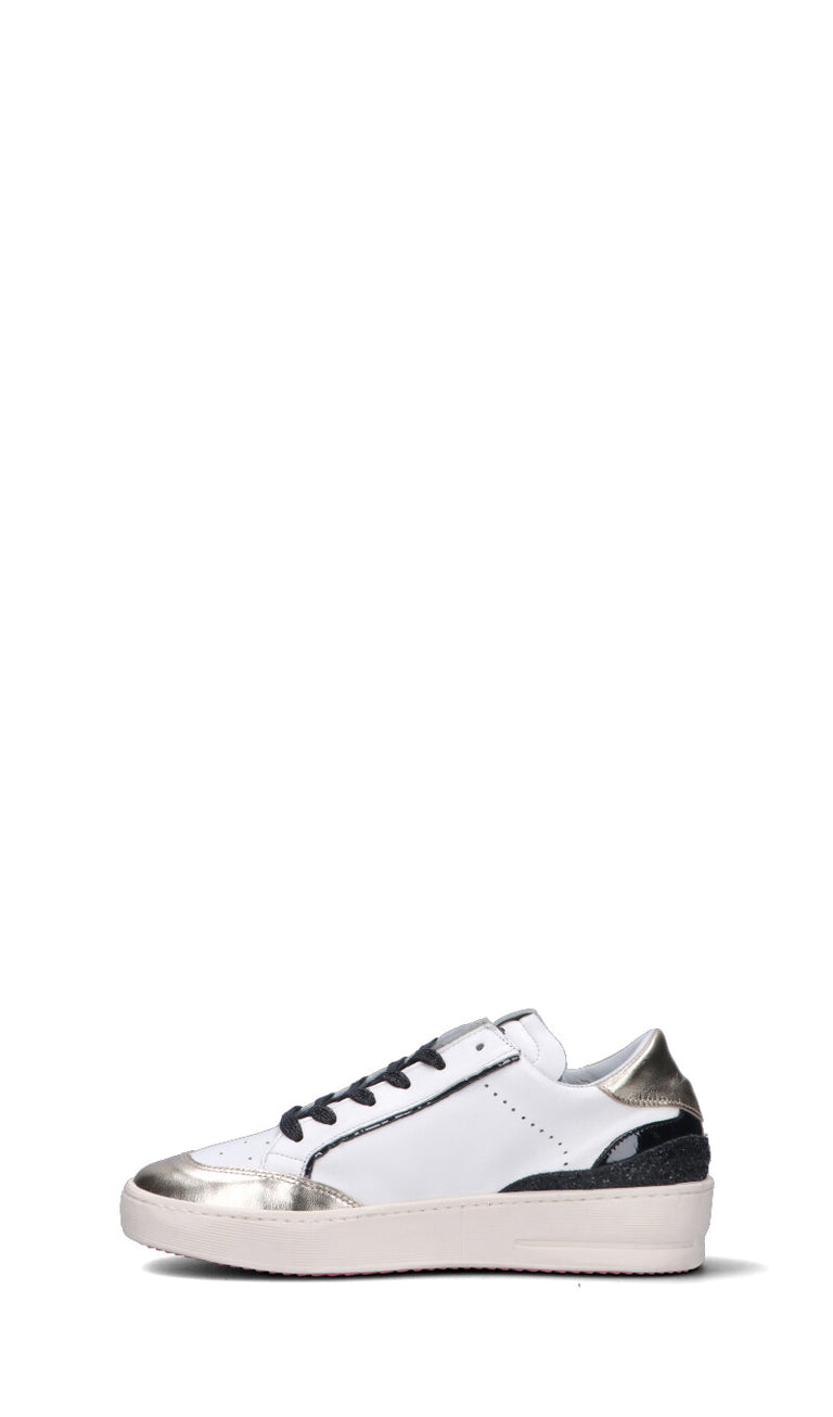 GIO+ Sneaker donna bianca/nera in pelle