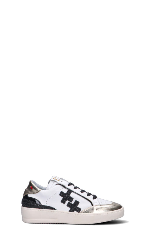 GIO+ Sneaker donna bianca/nera in pelle