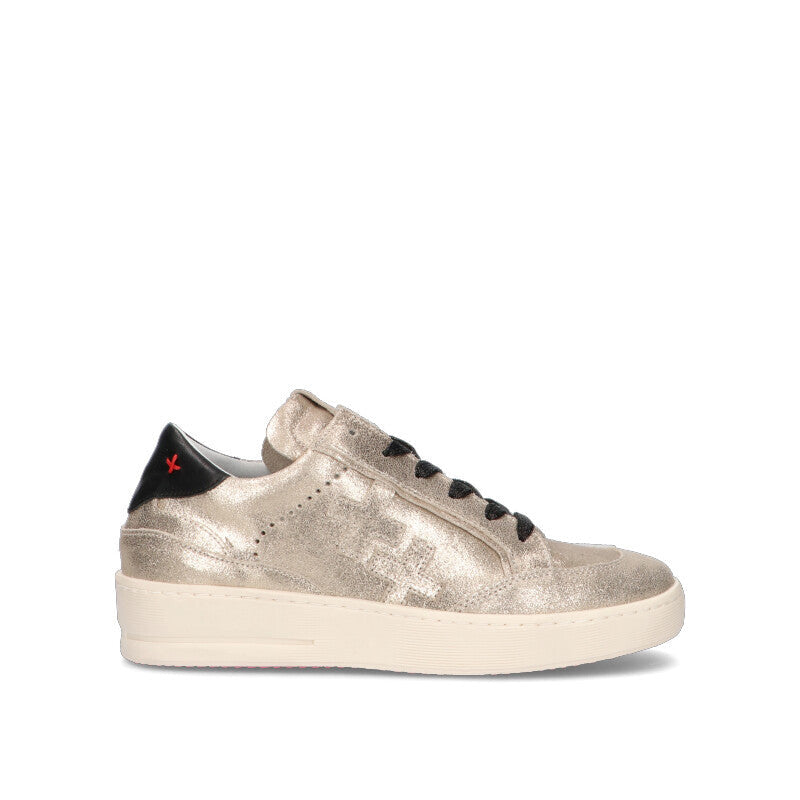 GIO+ Sneaker donna oro in pelle