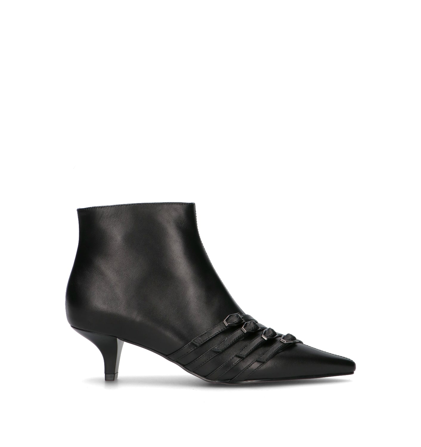 JEANNOT Tronchetto donna nero in pelle
