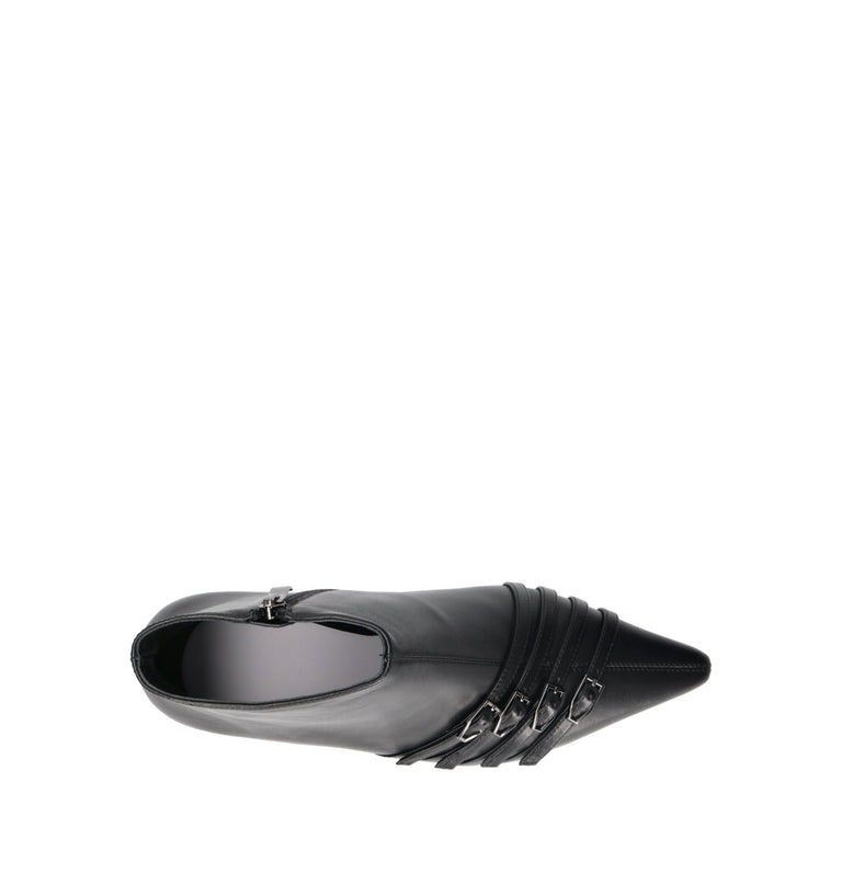 JEANNOT Tronchetto donna nero in pelle