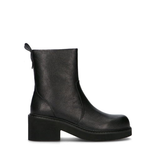 JEANNOT Tronchetto donna nero in pelle