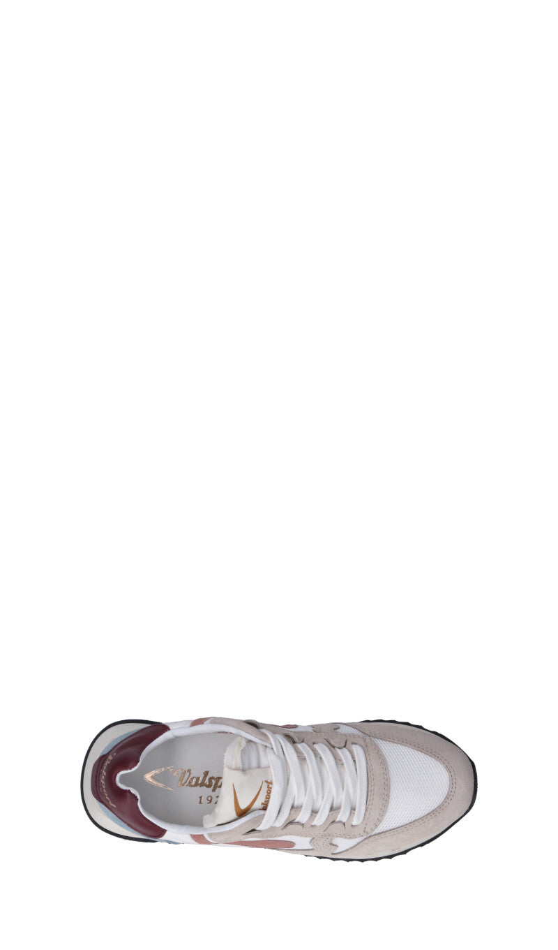 VALSPORT Sneaker donna bianca/beige/azzurra/marrone/bordeaux in suede
