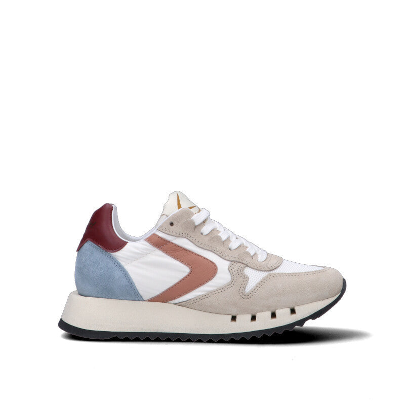 VALSPORT Sneaker donna bianca/beige/azzurra/marrone/bordeaux in suede