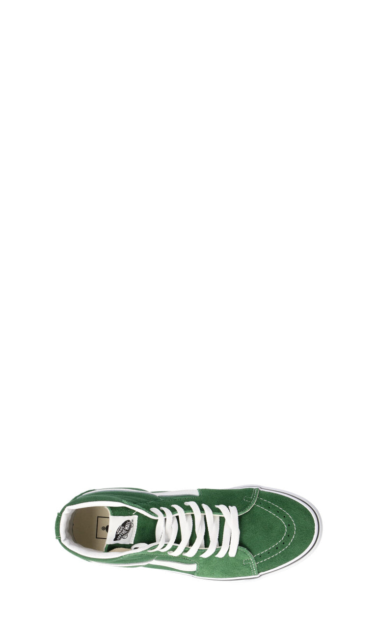 VANS SK8-HI Sneaker uomo verde in suede