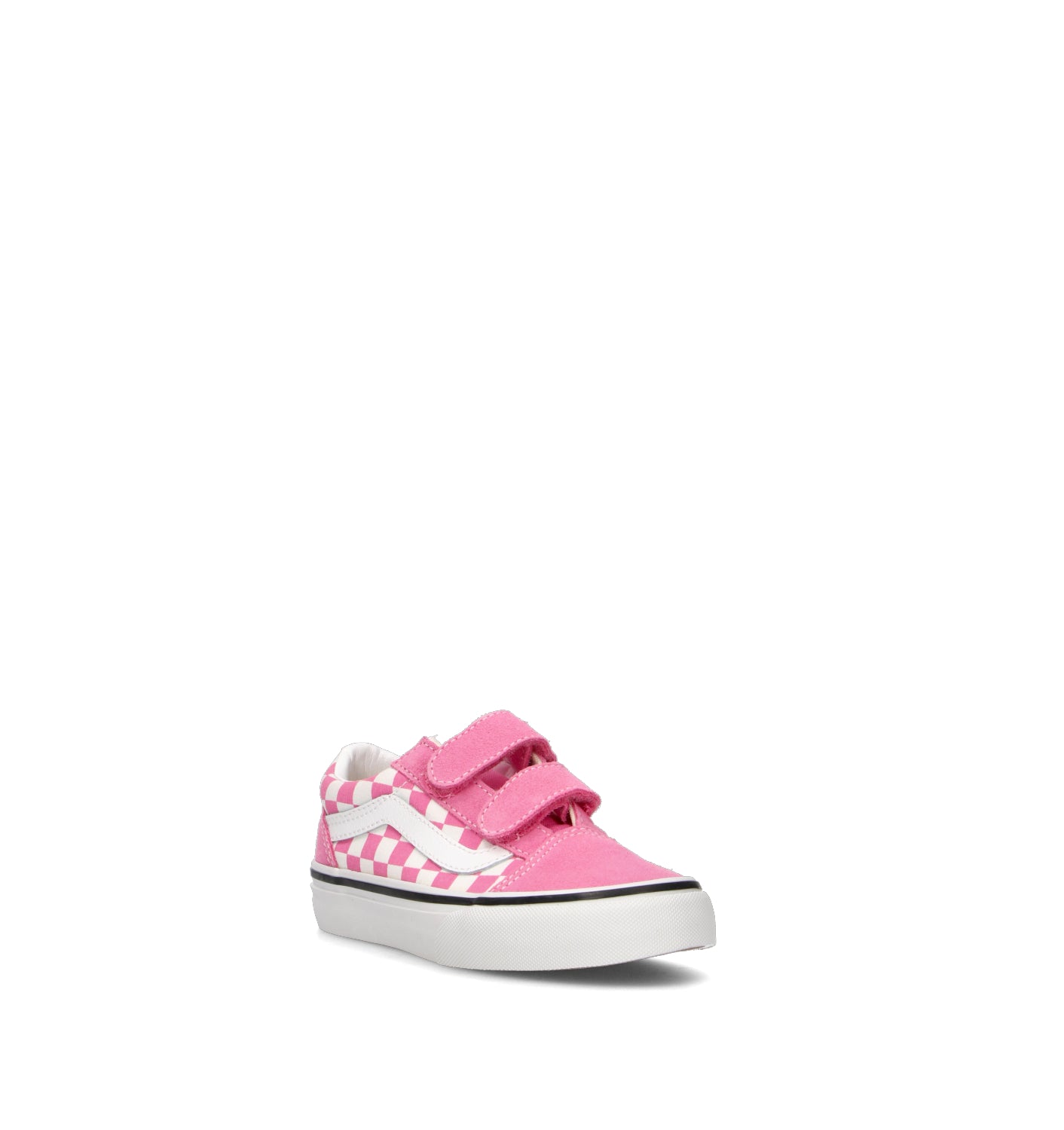 VANS OLD SKOOL V Sneaker bimba bianca/rosa