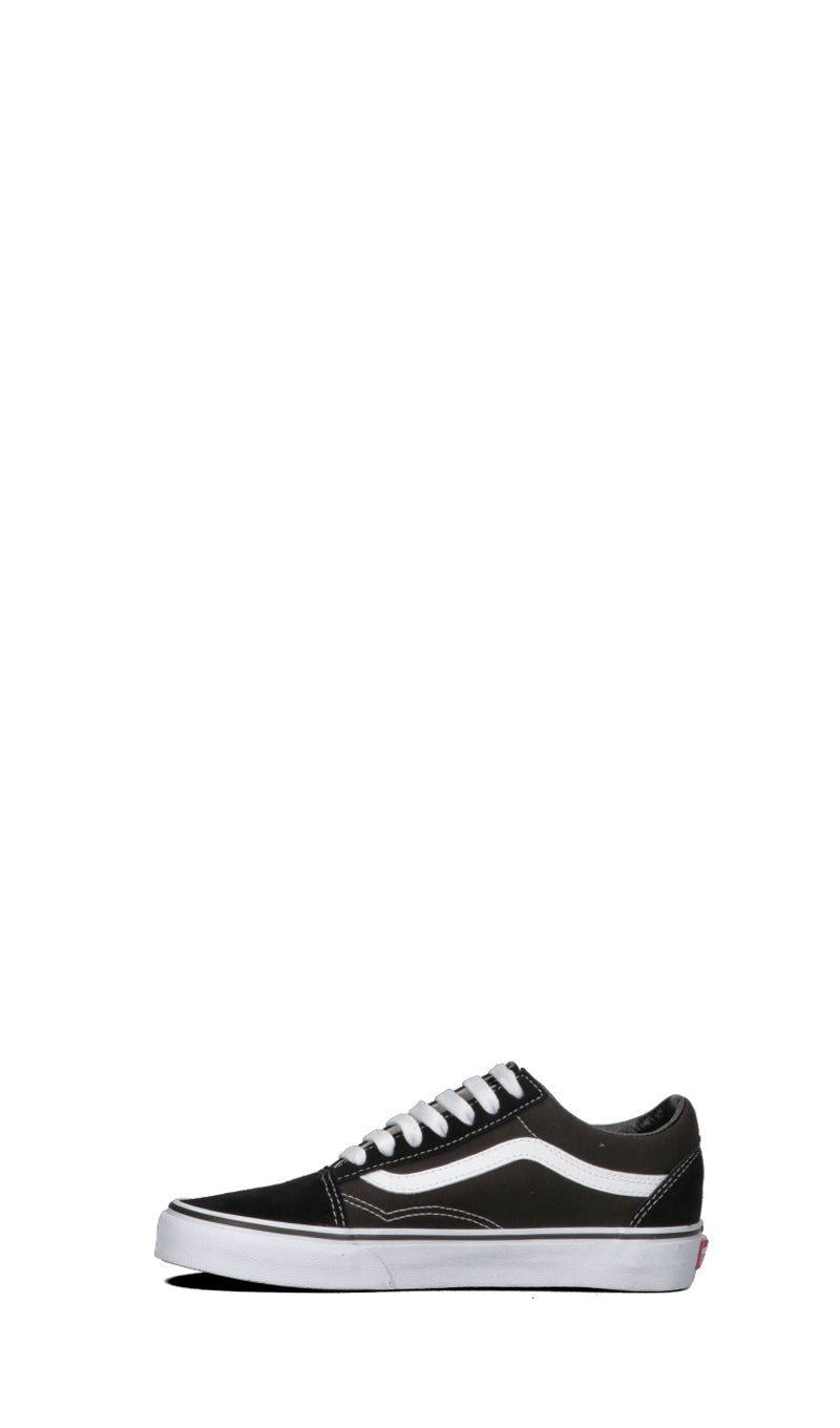 VANS OLD SKOOL Sneaker donna nera/bianca in tessuto e suede