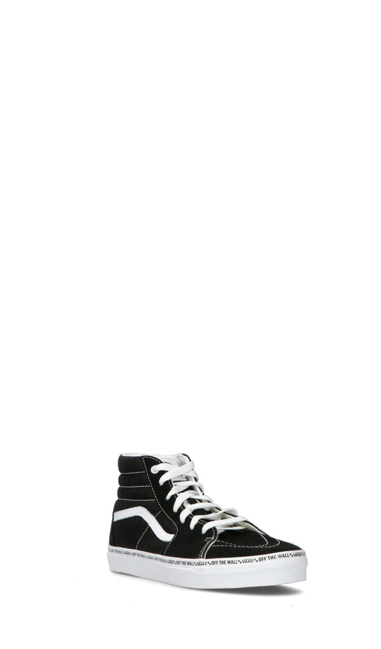 VANS SK8HI Sneaker donna nera/bianca in pelle