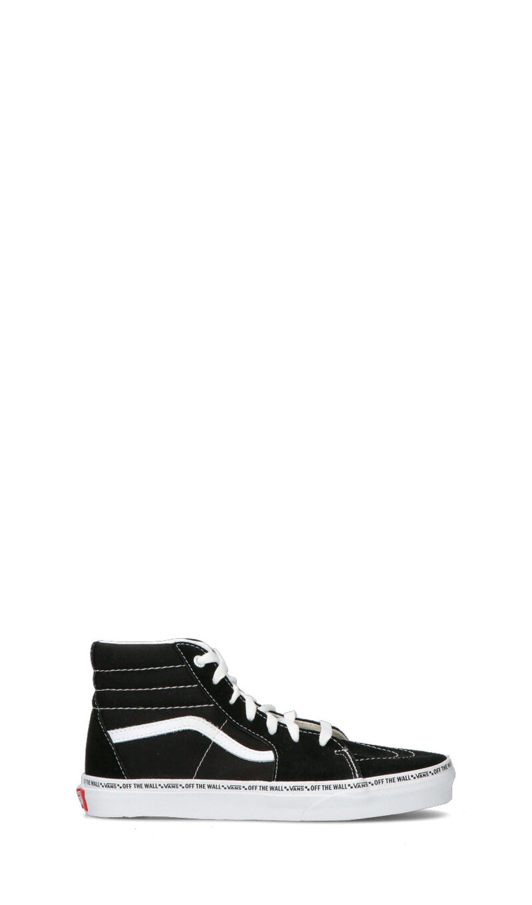 VANS SK8HI Sneaker donna nera bianca in pelle