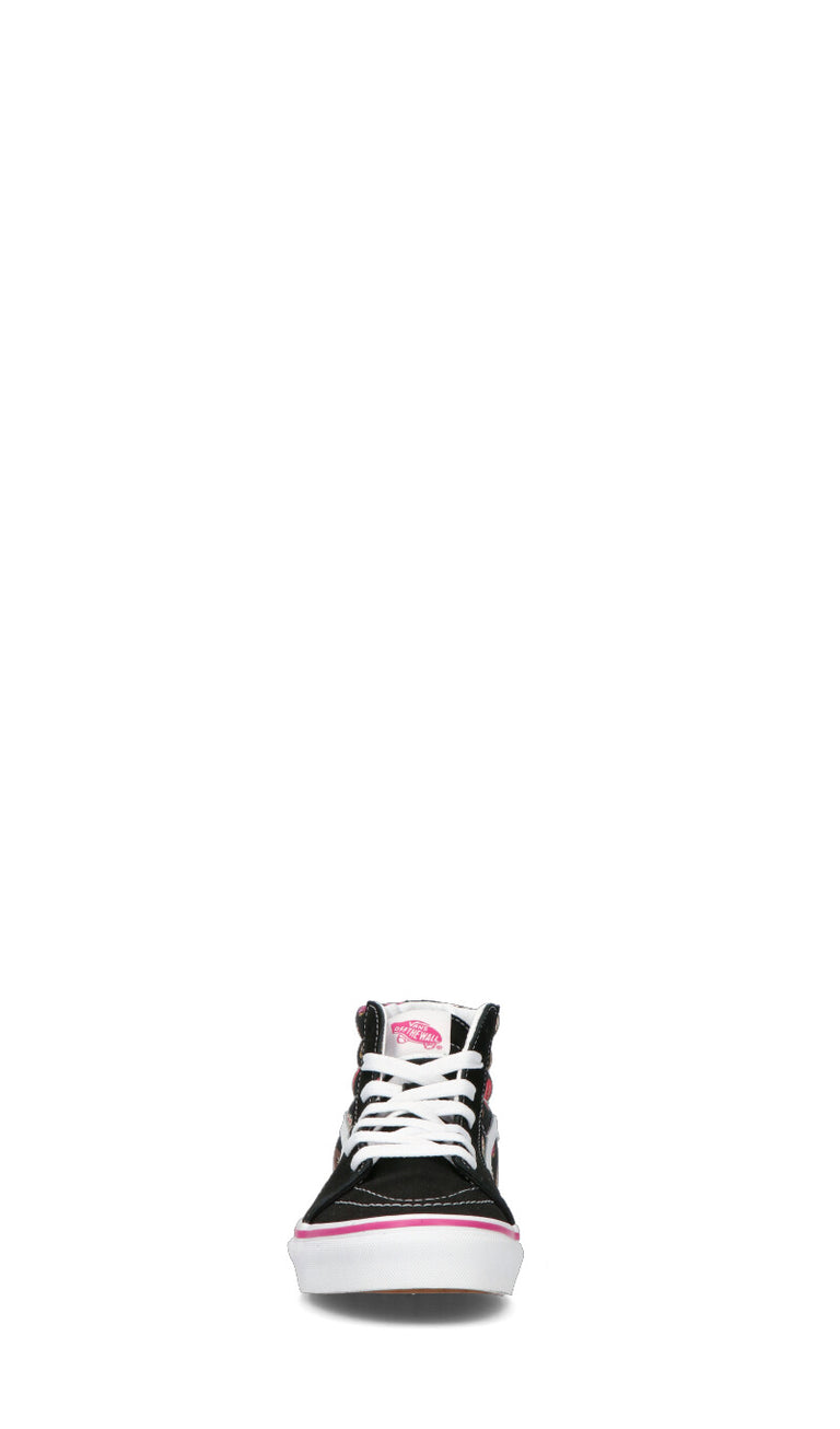 VANS SK8-HI Sneaker donna nera/rosa in pelle