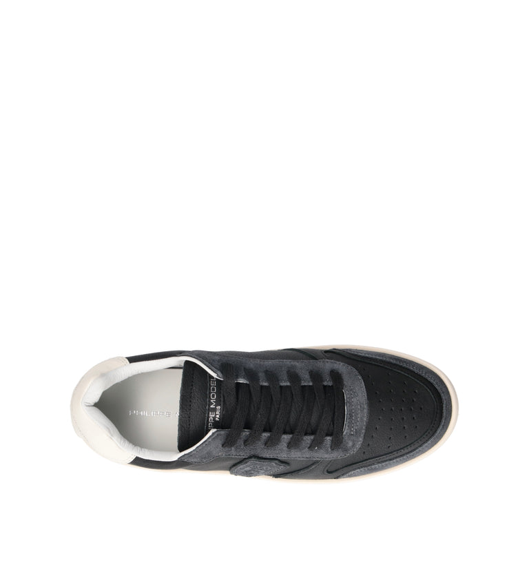 PHILIPPE MODEL Sneaker uomo nera in pelle