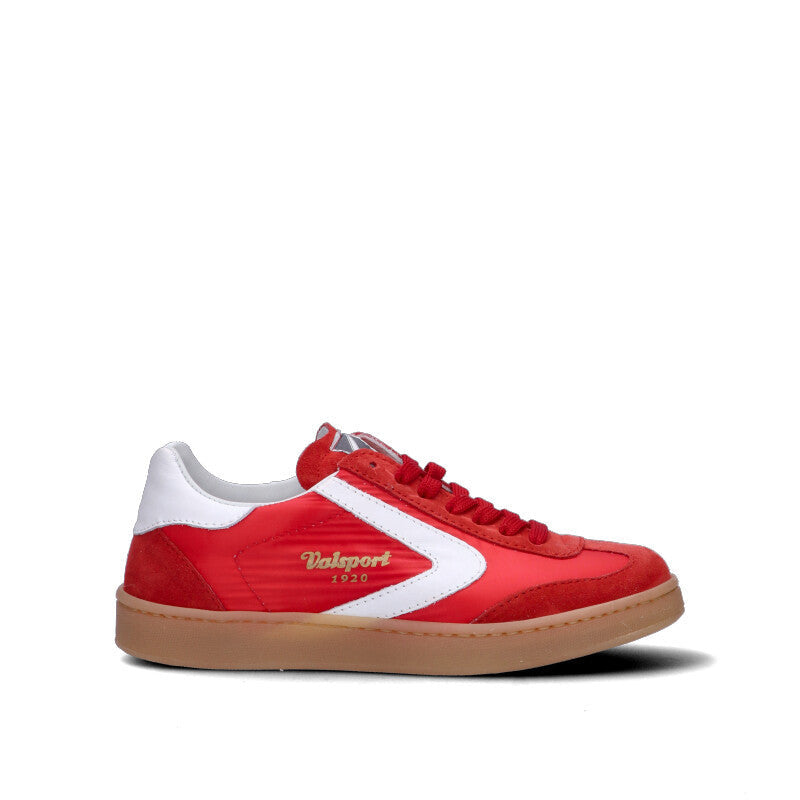 VALSPORT Sneaker donna rossa/bianca in suede