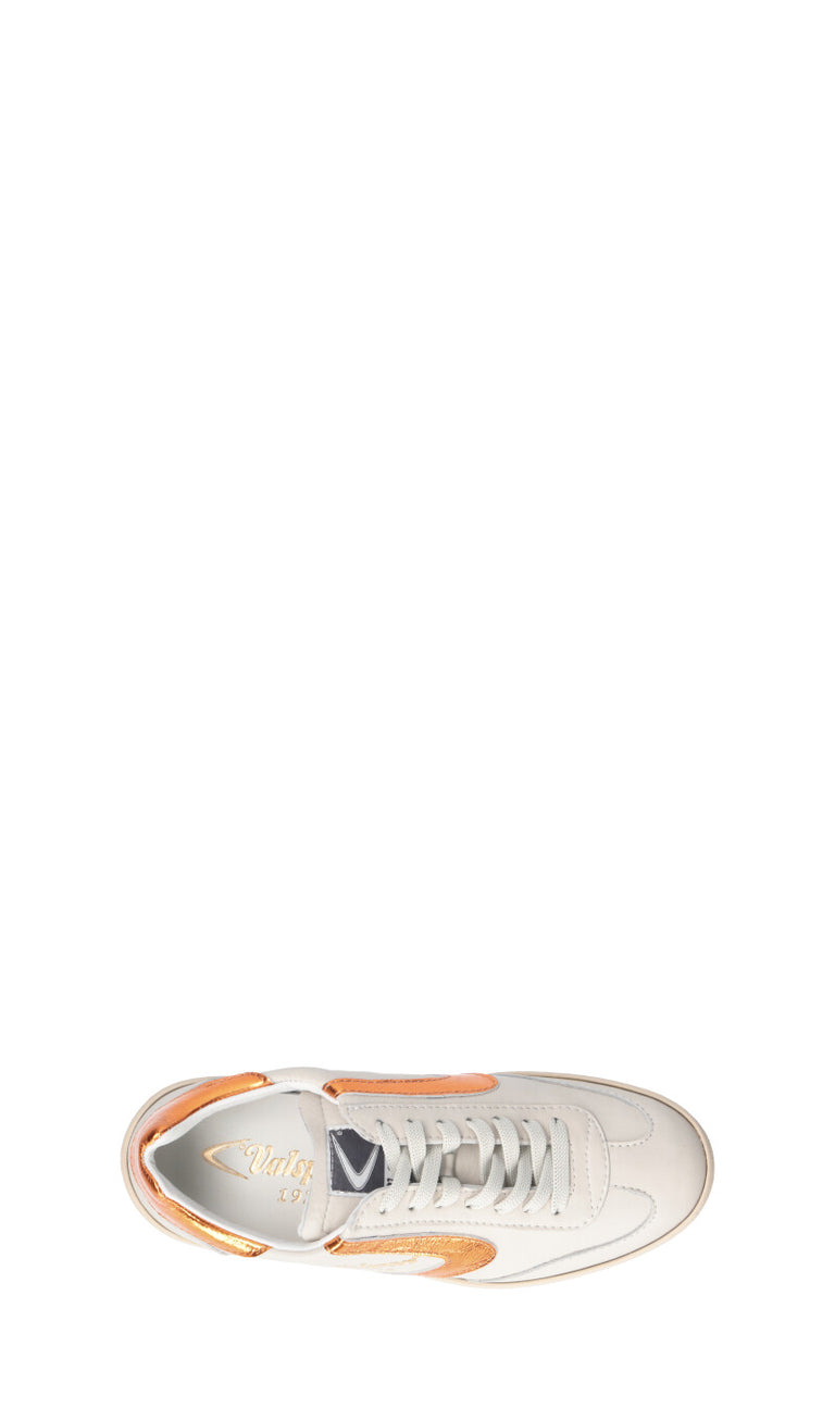 VALSPORT OLIMPIA Sneaker donna bianca/arancio in pelle